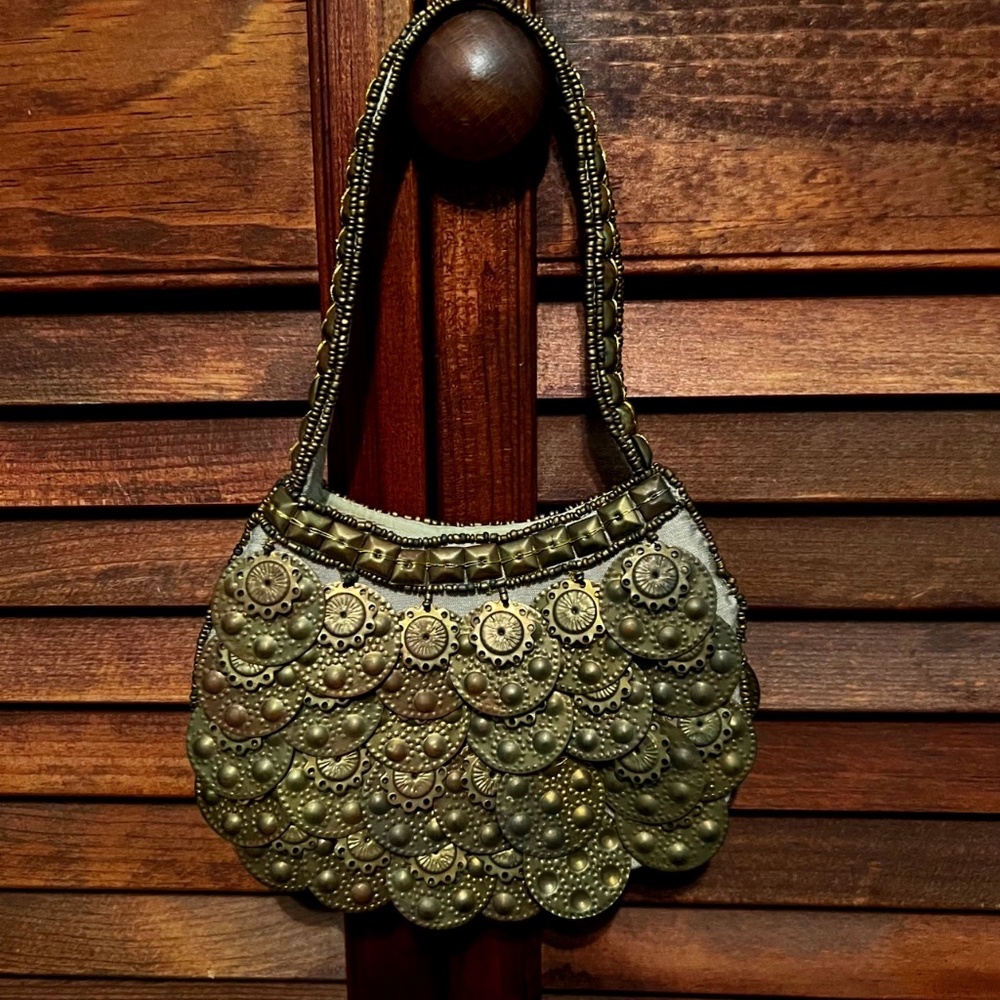Mini Bougainvillea Golden Coin Purse - NWOT